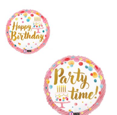 Folienballon Happy Birthday und Party