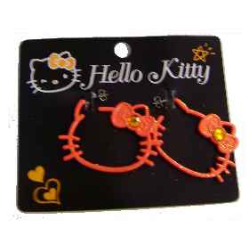 Hello Kitty XL Ohrstecker Pop ORANGE
