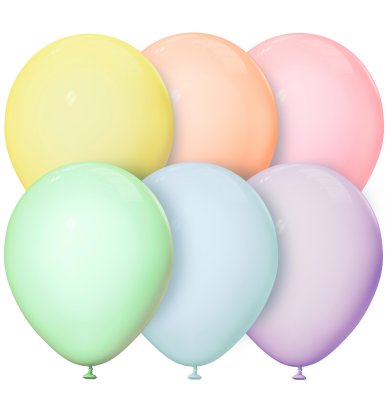 100 Miniballons -  12cm - Pastell - Bunt