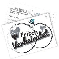 50 Ballonflugkarten - Frisch Verheiratet