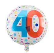 Folienballon Zahl 40