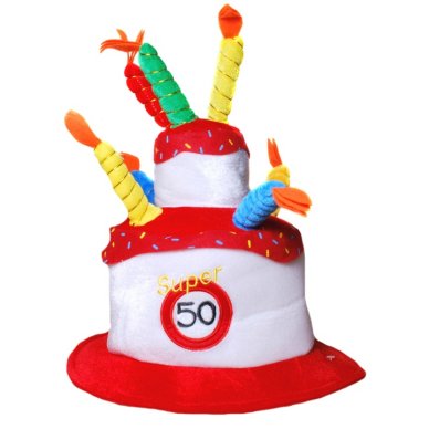 Geburtstagshut Torte zum 50.