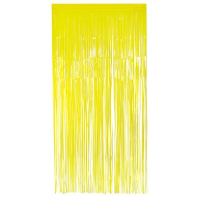 Folienvorhang neongelb, 2 x 1m