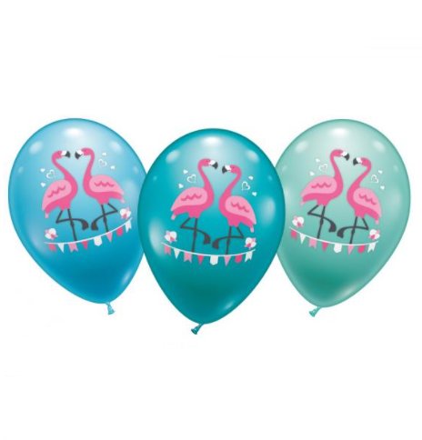 Ballons mit Flamingos in Partyform