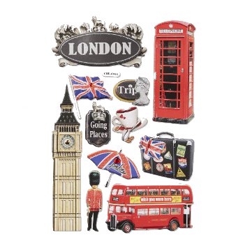 Sticker England / London - 3 D