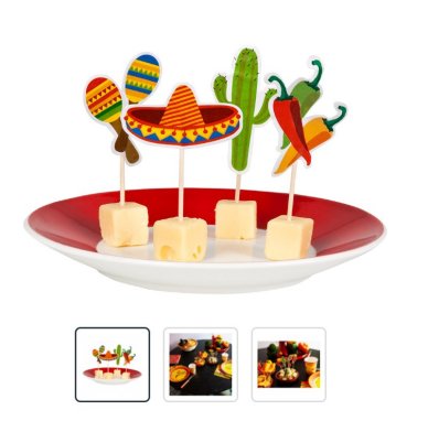 Mexico Party Picker, 12 Stck