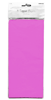 Seidenpapier, pink  - 5 Bgen