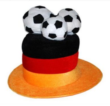 Fuball Deutschland Hut mit Bllen