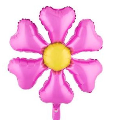 Folienballon Blume, rosa