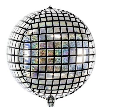 Disco Kugel Ballon Orbz, 40 cm