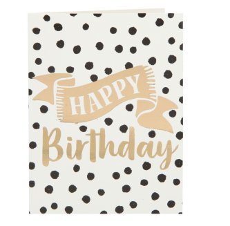 Minicards GOLDIG - Happy Birthday