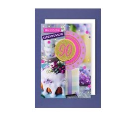 Gl�ckwunschkarte mit Zahl 90