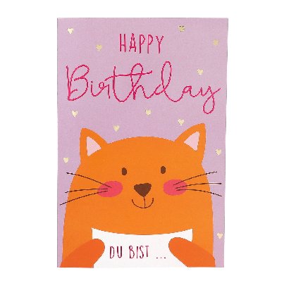 Musikkarte Jump Outs zum Geburtstag