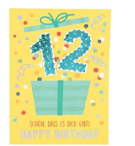 Karte zum 12.Geburtstag