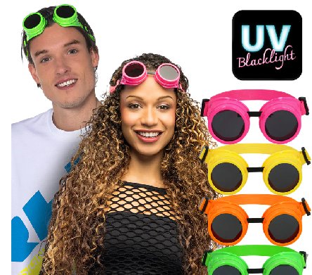 Partybrille Vibe Neon, 1 St�ck
