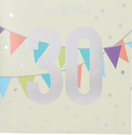 Musikkarte zum 30.Geburtstag