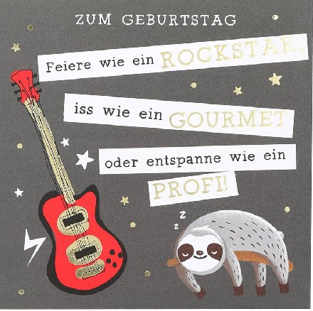Pop up Musikkarte zum Geburtstag