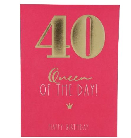 Karte zum 40.Geburtstag