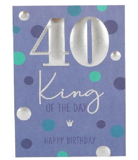 Karte zum 40.Geburtstag