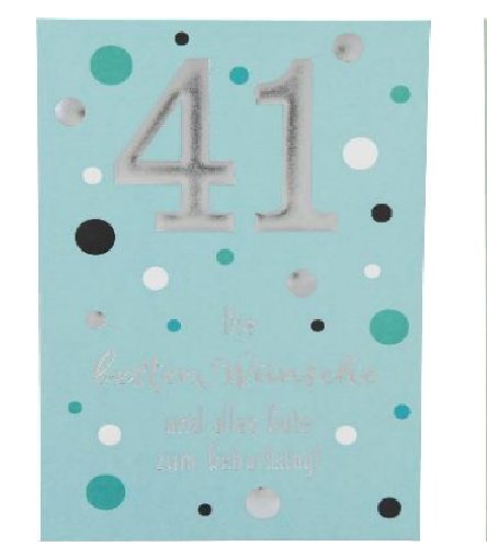 Karte zum 41.Geburtstag