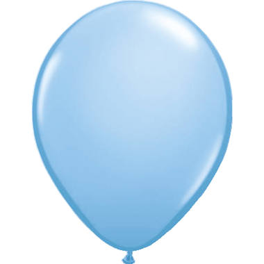 Hellblau Ballon Metallic 30 cm - 100 Stck