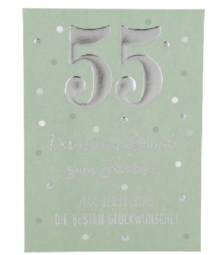 Karte zum 55.Geburtstag
