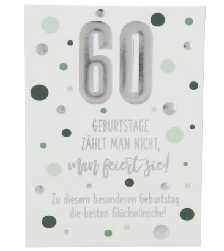 Karte zum 60.Geburtstag
