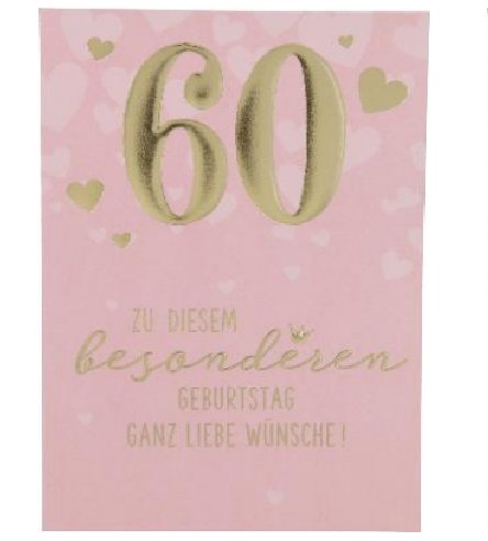 Karte zum 60.Geburtstag