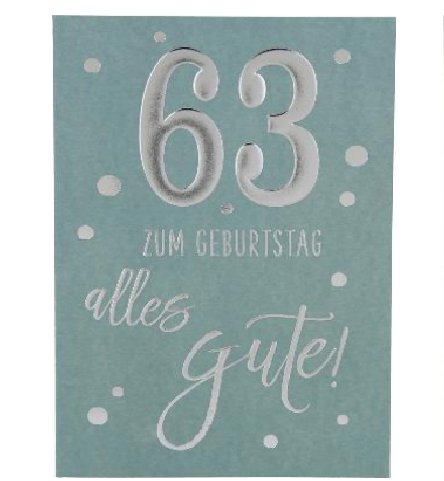 Karte zum 63.Geburtstag