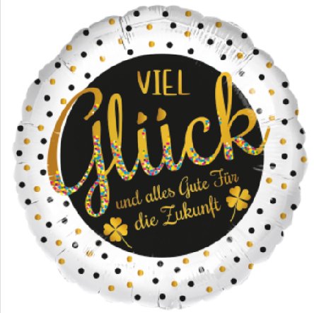 Viel Gl�ck Folienballon