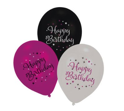 Luftballons zum Geburtstag STARLIGHT