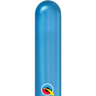 Modellierballons Chrome Blau, 100 Stck