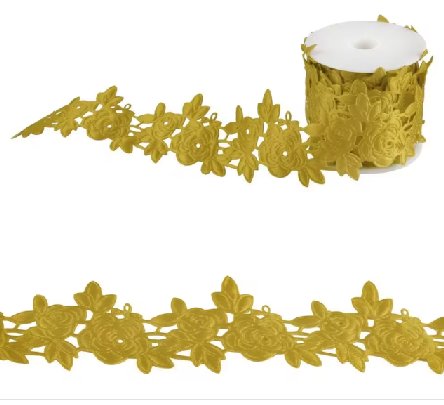 Rosenrankenband 5m, gold
