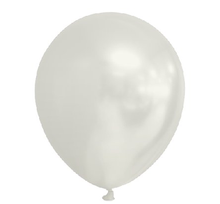 100 Luftballons perlwei, 13 cm