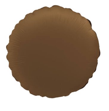 Folienballon Rund Choco Brown, 45 cm