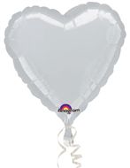 Folienballon Herz wei