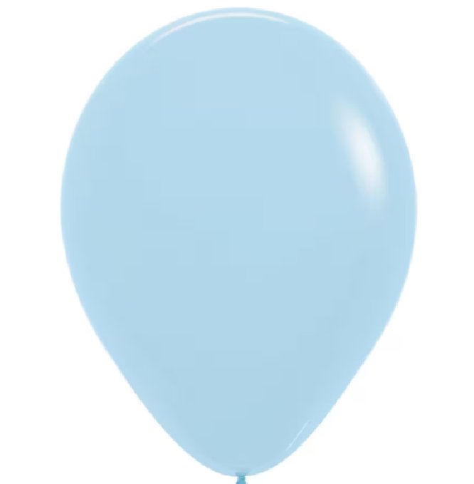 Luftballon Hellblau rund 30 cm, 10 St�ck