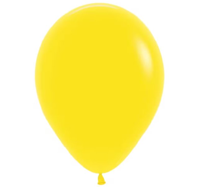 Luftballon Gelb rund 30 cm, 10 St�ck