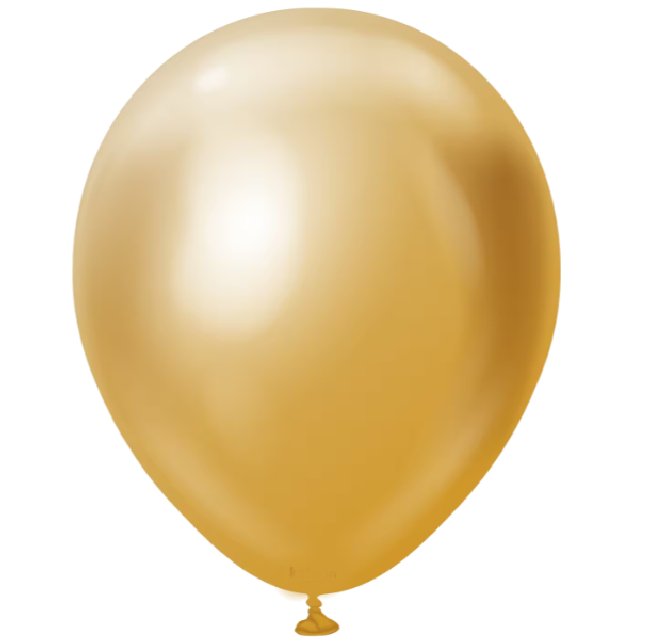 Luftballon Gold rund 30 cm, 10 St�ck