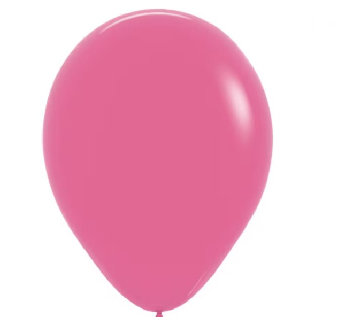 Luftballon Metallic pink rund 30 cm, 10 St�ck