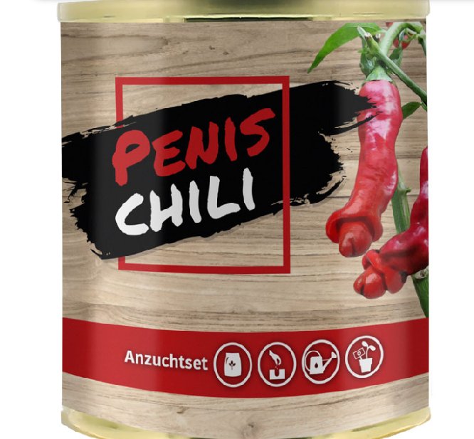 Anzuchtset Penis Chili in Dose