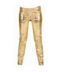 Leggings Metallic-Look Gold - Gre S-M