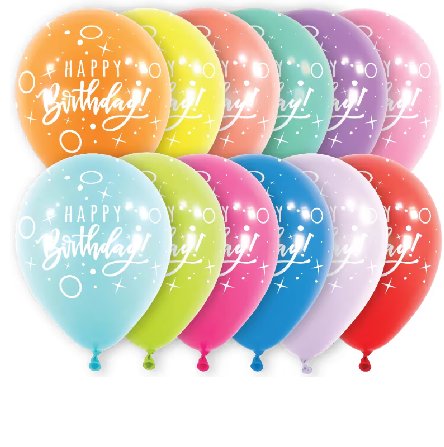 Latexballons Happy Birthday