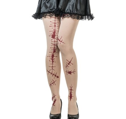 Strumpfhose Halloween Narben