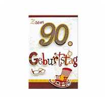 90. Geburtstag - 3 D Glckwunschkarte