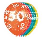 5x Latexballon zum 50. Geburtstag