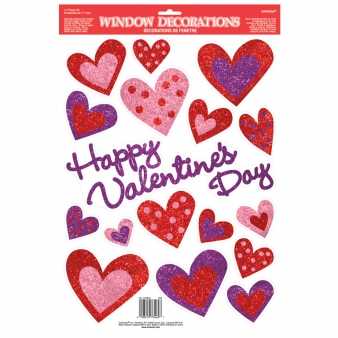 Happy Valentine`s Day Fenster Sticker