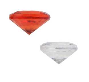 Deko Diamanten, rot