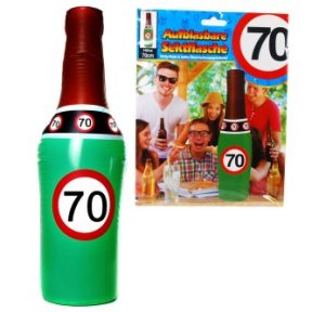 Aufblasbare Sektflasche 70
