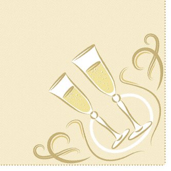 Goldene Hochzeit Servietten,Royal,20 Stck